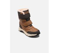 Geox J FLEXYPER Plus Boy Snow Boot, Tobacco/Coffee, 38 EU