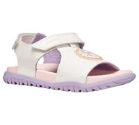 Geox J FUSBETTO GI Sandal, White/Lilac, 32 EU
