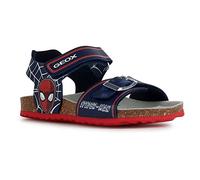 Geox J Ghita Boy Sandal,Navy Red,32 EU
