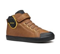 Geox J GISLI Boy Sneaker, Brown/Black, 31 EU