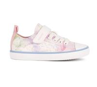 Geox J GISLI Girl A Sneaker, White/PINK, 31 EU