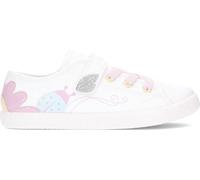 Geox J GISLI Girl C Sneaker, White/Pink, 31 EU