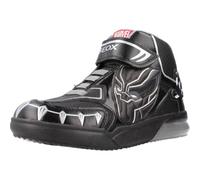 Geox J GRAYJAY Boy Sneaker, Black/Silver, 38 EU