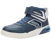 Geox J GRAYJAY Boy Sneaker, Navy/White, 24 EU