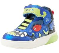 Geox J GRAYJAY Boy Sneaker, ROYAL/Lime, 28 EU