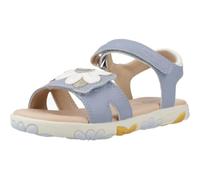 Geox J Haiti Girl Sandal, Lt Avio/White, 35 EU