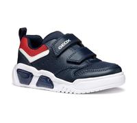 Geox J ILLUMINUS Boy A Sneaker, Navy/Red, 34 EU