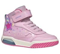 Geox J INEK Girl B Sneaker, PINK/Multicolor, 33 EU