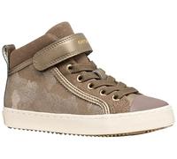 Geox J Kalispera Girl Sneaker, Smoke Grey/Platinum, 38 EU