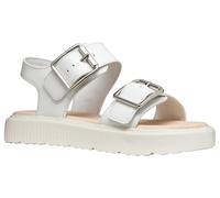 Geox J KODETTE Gir Sandal, White, 31 EU