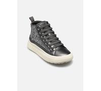 Geox J LAQUINNY Girl Sneaker, DK Silver, 30 EU