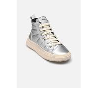 Geox Mädchen J Laquinny Girl C Sneaker, Silber, 36 EU