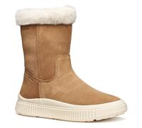 Stiefelette GEOX "Geox Stiefelette Leder/Textil", Kinder, Gr. 32, whisky, Leder, Textil, casual, Schuhe (13144812-32) whisky