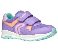 Geox J Pavel Girl A Sneaker, Lilac/Watersea, 37 EU