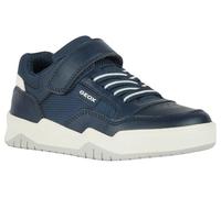 Geox J Perth Boy E Sneaker, Navy/White, 31 EU
