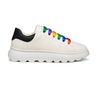 Geox J PUFFYPOP Girl Sneaker, White/Multicolor, 38 EU