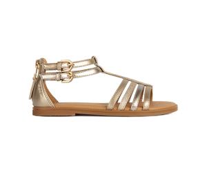 Geox J S.KARLY G.D - PE.SY ME.SY.PA für Kinder, gold, Größe 35 EU