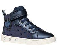 Geox J Skylin Girl Sneaker, Navy, 29 EU