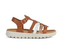Geox J SOLEIMA Gir Sandal, Brandy/Copper, 39 EU