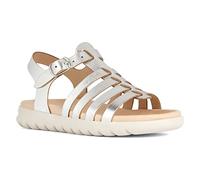 Geox J SOLEIMA Gir Sandal,Silber,38 EU