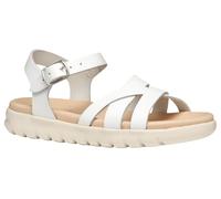 Geox J SOLEIMA Gir Sandal, White, 30 EU