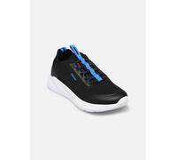 Geox J SPRINTYE Boy A Sneaker, Black/LT Blue, 24 EU