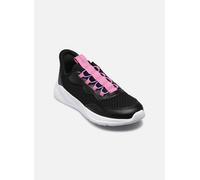 Geox J SPRINTYE Fast IN G Sneaker, Black/Fuchsia, 30 EU