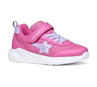 Geox J SPRINTYE Girl A Sneaker, Fuchsia/Lilac, 30 EU