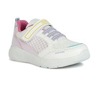 Geox J SPRINTYE Girl A Sneaker, White/Multicolor, 31 EU
