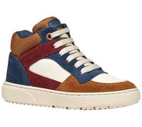 Geox J THELEVEN Boy Sneaker, LT Ivory/LT Brown, 32 EU