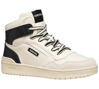 Geox J WASHIBA Boy Sneaker, White/Black, 34 EU
