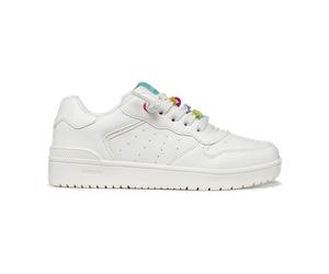 Geox J WASHIBA D - SYNT.LEA für Kinder, weiß, Größe 35 EU