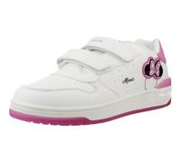 Geox J WASHIBA Girl B Sneaker, White/Fuchsia, 36 EU