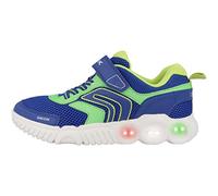 Geox J WROOM Boy Sneaker, ROYAL/Lime, 29 EU