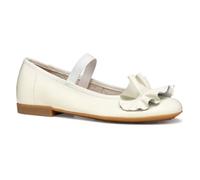 Geox JR PLIE' A Ballet Flat, White, 38 EU
