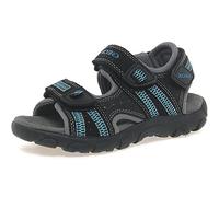 Geox JR Sandal Strada A, Jungen Sandalen, Schwarz (Black/LT BLUEC0035), 31 EU