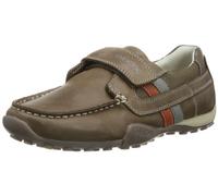Geox JR SNAKE MOC BOY B J4216B0CL14C6286 Jungen Sneaker, Braun (CHOCOLATE/ORANGE C6286), EU 36