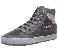 Geox JR Witty A, Mädchen Hohe Sneakers, Grau (C9002DK Grey), 33 EU