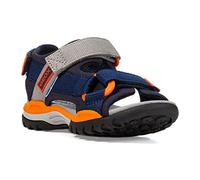 Geox Jungen J Borealis Boy A Sandalen, Navy Orange, 29 EU