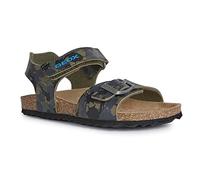 Geox Jungen J Ghita Boy Sandal, Camouflage Green, 32 EU