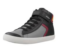 Geox Jungen J Gisli Boy Sneaker, Schwarz, 34 EU
