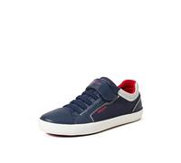 Geox Jungen J Gisli Boy Sneakers, Navy Red, 25 EU