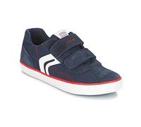 Geox Jungen J Kilwi I Low-top Sneaker, Blau (Navy/Red), 34 EU