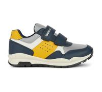 Geox Jungen J Pavel Sneaker, Navy Ochreyellow, 35 EU