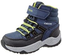 Geox Jungen J Sentiero Boy B Abx Stiefeletten, Navy Lime, 33 EU