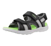 Geox Jungen J Vaniett Boy B Sandal, Black Green, 28 EU