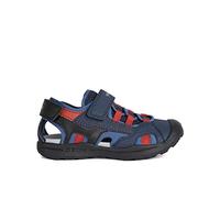 Geox Jungen J VANIETT Boy Sandal, Navy/DK Blue, 30 EU