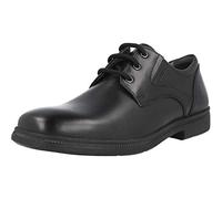 Schnürschuh GEOX "JR FEDERICO C" Gr. 34, schwarz Kinder Schuhe mit seitlichen Stretcheinsätzen (22113030-34)