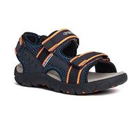 Geox Sandalen Lederimitat/Mesh Navy/Orange