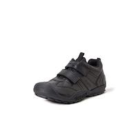 Klettschuh GEOX, Mädchen, Gr. 30, schwarz, Leder, Lederimitat, Textil, Schuhe Klettschuh, Kommunionsschuh, Festtagsschuh, Sneaker mit Textilfutter (91788929-30)